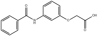 [3-(benzoylamino)phenoxy]acetic acid Struktur