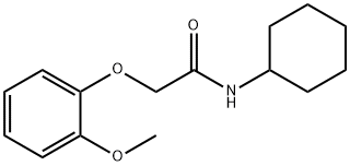 N-cyclohexyl-2-(2-methoxyphenoxy)acetamide Struktur