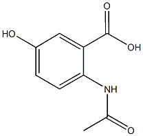 2-(acetylamino)-5-hydroxybenzoic acid Struktur