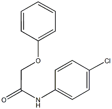 N-(4-chlorophenyl)-2-phenoxyacetamide Struktur