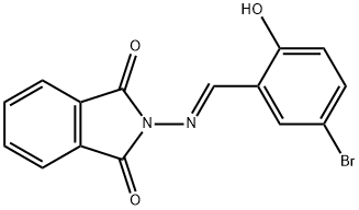 2-[(5-bromo-2-hydroxybenzylidene)amino]-1H-isoindole-1,3(2H)-dione Struktur