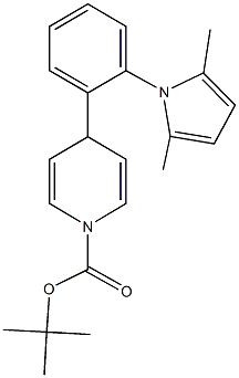 tert-butyl 4-[2-(2,5-dimethyl-1H-pyrrol-1-yl)phenyl]-1(4H)-pyridinecarboxylate Struktur