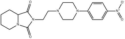 2-[2-(4-{4-nitrophenyl}-1-piperazinyl)ethyl]tetrahydroimidazo[1,5-a]pyridine-1,3(2H,5H)-dione Struktur