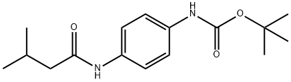 tert-butyl 4-[(3-methylbutanoyl)amino]phenylcarbamate Struktur