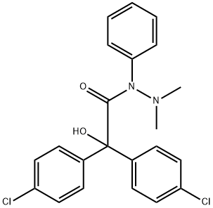 2,2-bis(4-chlorophenyl)-2-hydroxy-N',N'-dimethyl-N-phenylacetohydrazide Struktur