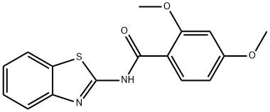 N-(1,3-benzothiazol-2-yl)-2,4-dimethoxybenzamide Struktur