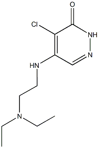 4-chloro-5-{[2-(diethylamino)ethyl]amino}-3(2H)-pyridazinone Struktur