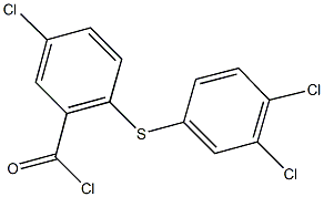 5-chloro-2-[(3,4-dichlorophenyl)sulfanyl]benzoyl chloride Struktur