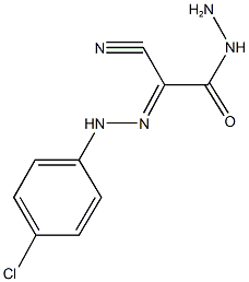 2-[(4-chlorophenyl)hydrazono]-2-cyanoacetohydrazide Struktur