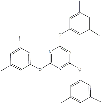 2,4,6-tris(3,5-dimethylphenoxy)-1,3,5-triazine Struktur