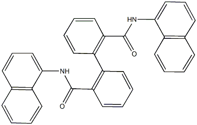 N~2~,N~2~'-dinaphthalen-1-yl[1,1'-biphenyl]-2,2'-dicarboxamide Struktur