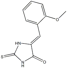 5-(2-methoxybenzylidene)-2-thioxo-4-imidazolidinone Struktur