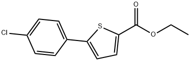 ethyl 5-(4-chlorophenyl)-2-thiophenecarboxylate Struktur