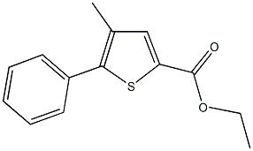 ethyl 4-methyl-5-phenyl-2-thiophenecarboxylate Struktur