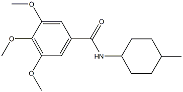 3,4,5-trimethoxy-N-(4-methylcyclohexyl)benzamide Struktur