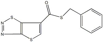 S-benzyl thieno[2,3-d][1,2,3]thiadiazole-6-carbothioate Struktur