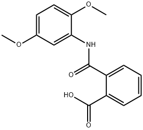 2-[(2,5-dimethoxyanilino)carbonyl]benzoic acid Struktur