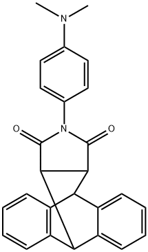 17-[4-(dimethylamino)phenyl]-17-azapentacyclo[6.6.5.0~2,7~.0~9,14~.0~15,19~]nonadeca-2,4,6,9,11,13-hexaene-16,18-dione Struktur