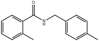 2-methyl-N-(4-methylbenzyl)benzamide Struktur