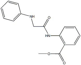 methyl 2-[(anilinoacetyl)amino]benzoate Struktur