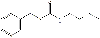 N-butyl-N'-(3-pyridinylmethyl)urea Struktur