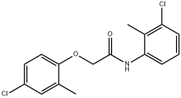 2-(4-chloro-2-methylphenoxy)-N-(3-chloro-2-methylphenyl)acetamide Struktur