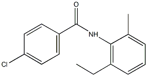 4-chloro-N-(2-ethyl-6-methylphenyl)benzamide Struktur