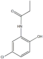 N-(5-chloro-2-hydroxyphenyl)propanamide Struktur