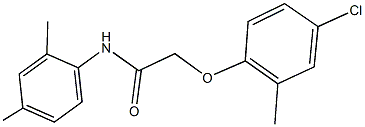 2-(4-chloro-2-methylphenoxy)-N-(2,4-dimethylphenyl)acetamide Struktur