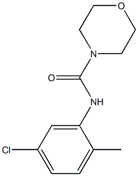 N-(5-chloro-2-methylphenyl)-4-morpholinecarboxamide Struktur