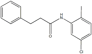 N-(5-chloro-2-methylphenyl)-3-phenylpropanamide Struktur