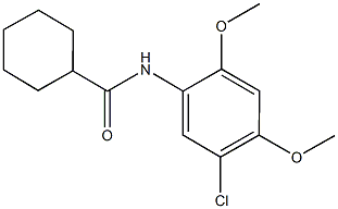 N-(5-chloro-2,4-dimethoxyphenyl)cyclohexanecarboxamide Struktur