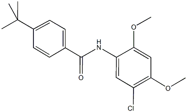 4-tert-butyl-N-(5-chloro-2,4-dimethoxyphenyl)benzamide Struktur