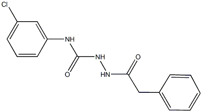 N-(3-chlorophenyl)-2-(phenylacetyl)hydrazinecarboxamide Struktur