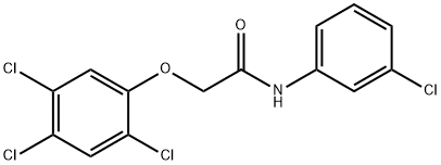 N-(3-chlorophenyl)-2-(2,4,5-trichlorophenoxy)acetamide Struktur