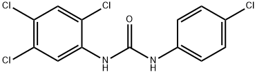 N-(4-chlorophenyl)-N'-(2,4,5-trichlorophenyl)urea Struktur