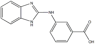 3-(1H-benzimidazol-2-ylamino)benzoic acid Struktur