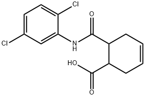 6-[(2,5-dichloroanilino)carbonyl]-3-cyclohexene-1-carboxylic acid Struktur