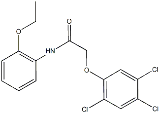 N-(2-ethoxyphenyl)-2-(2,4,5-trichlorophenoxy)acetamide Struktur