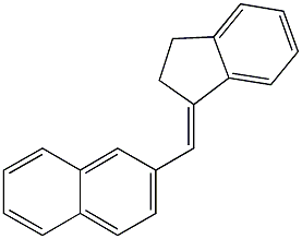 2-(2,3-dihydro-1H-inden-1-ylidenemethyl)naphthalene Struktur