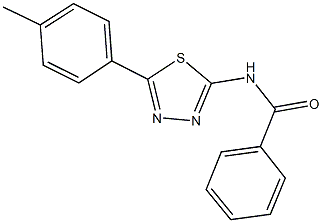 N-[5-(4-methylphenyl)-1,3,4-thiadiazol-2-yl]benzamide Struktur