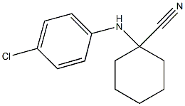 1-(4-chloroanilino)cyclohexanecarbonitrile Struktur