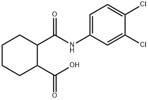 2-[(3,4-dichloroanilino)carbonyl]cyclohexanecarboxylic acid Struktur