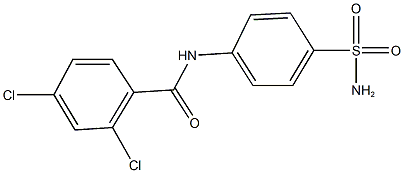 N-[4-(aminosulfonyl)phenyl]-2,4-dichlorobenzamide Struktur