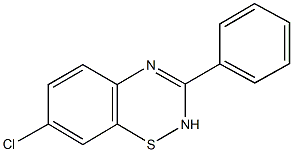 7-chloro-3-phenyl-2H-1,2,4-benzothiadiazine Struktur