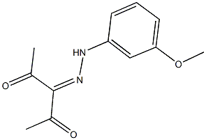 2,3,4-pentanetrione 3-[(3-methoxyphenyl)hydrazone] Struktur