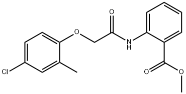 methyl 2-{[(4-chloro-2-methylphenoxy)acetyl]amino}benzoate Struktur