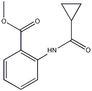 methyl 2-[(cyclopropylcarbonyl)amino]benzoate Struktur