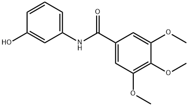 N-(3-hydroxyphenyl)-3,4,5-trimethoxybenzamide Struktur