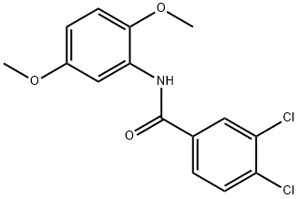 3,4-dichloro-N-(2,5-dimethoxyphenyl)benzamide Struktur